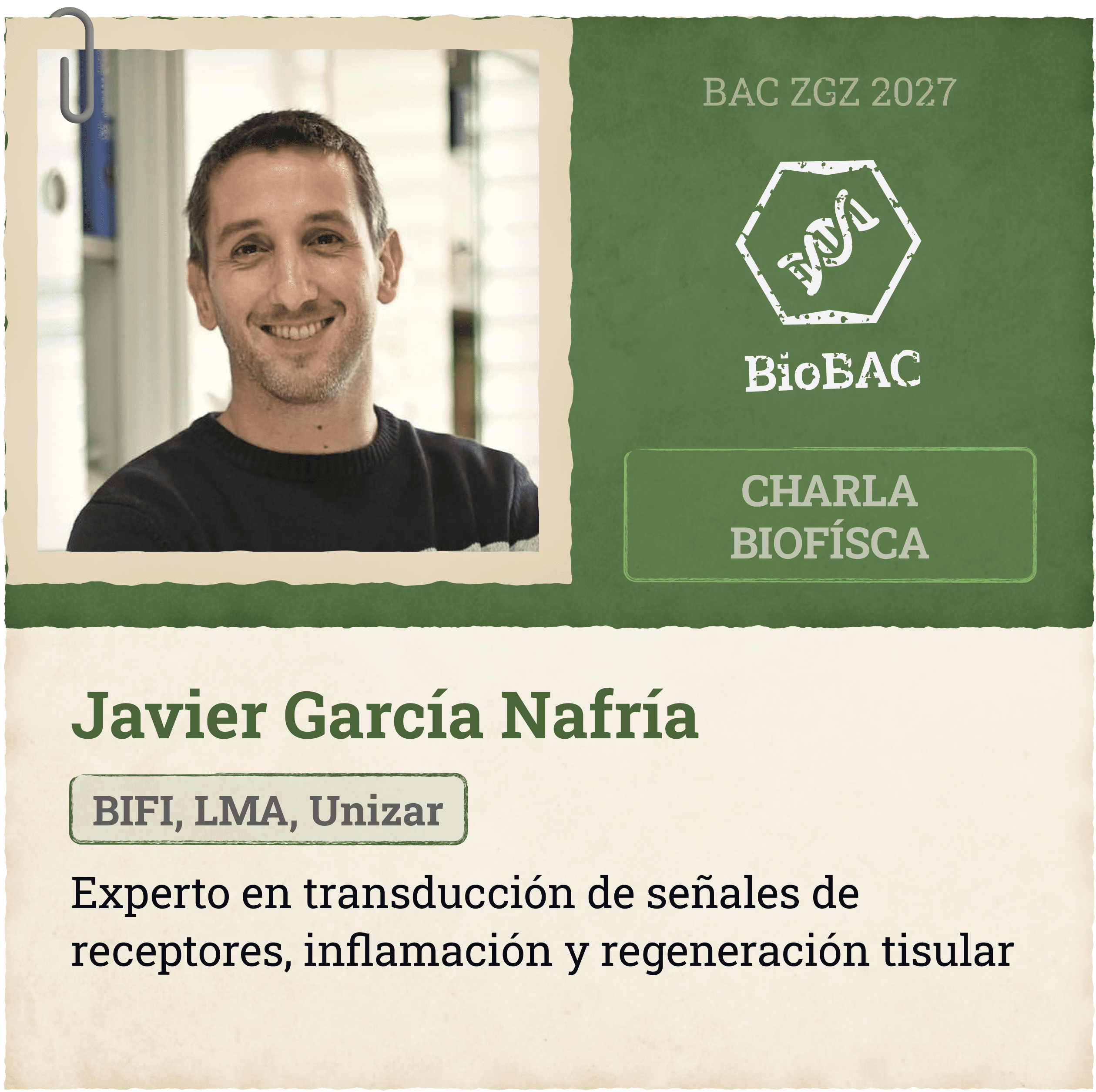 Charla Biofísica Javier García Nafría BIFI, LMA, Unizar