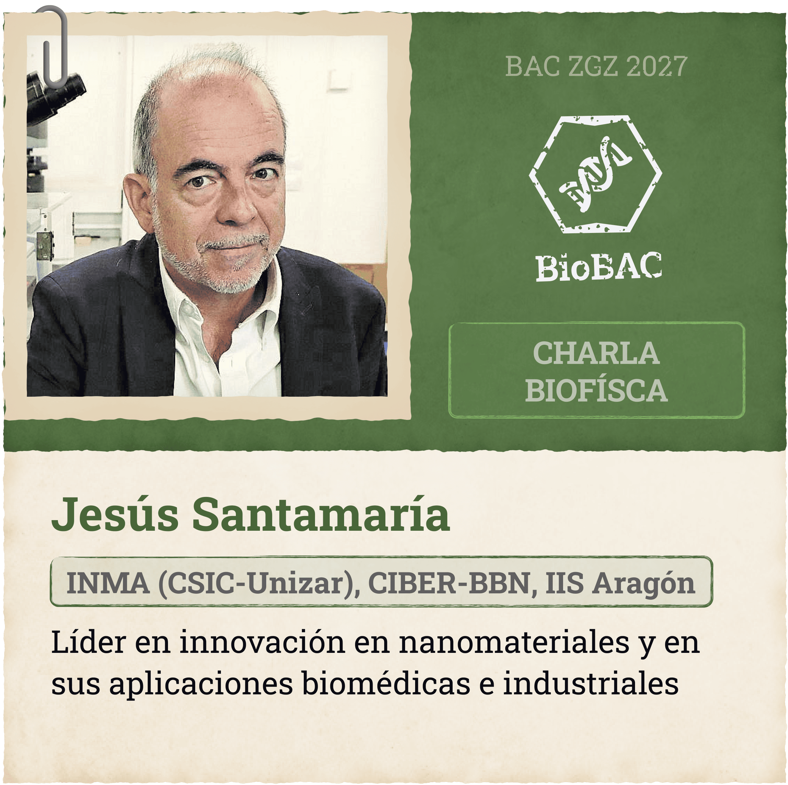 Charla Biofísica Jesús Santamaría